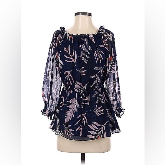 Diane Von Furstenberg Silk Top, Size 8 - Picture 1 of 7